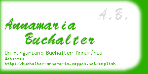 annamaria buchalter business card