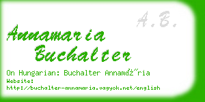 annamaria buchalter business card